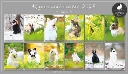 Kaninchen A4 Kalender 2025